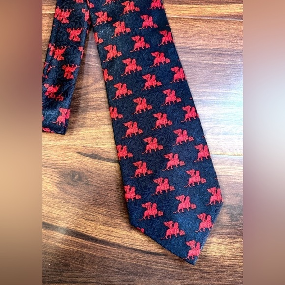 🍁SALE🍁VENEZIA by Italy 100% Silk Blue Necktie Dry Clean - Picture 6 of 11